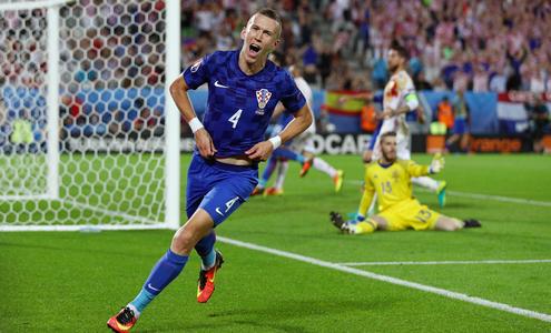ЕВРО-2016. Хорватия - Испания - 2:1. Перишич. Фото - GettyImages