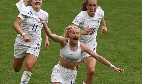 Женский чемпионат Европы-2022. Англия - Германия - 2:1. Победный гол Хлои Келли