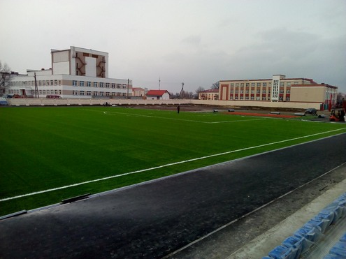 Стадион в Житковичах. Реконструкция. Фото - vk.com/club69783577