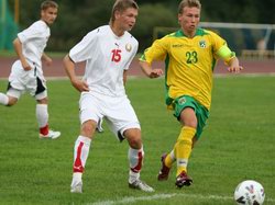 U-17. Беларусь - Литва - 1:1. Кубок Литовской федерации футбола 2008. Фото - futbolas.lt