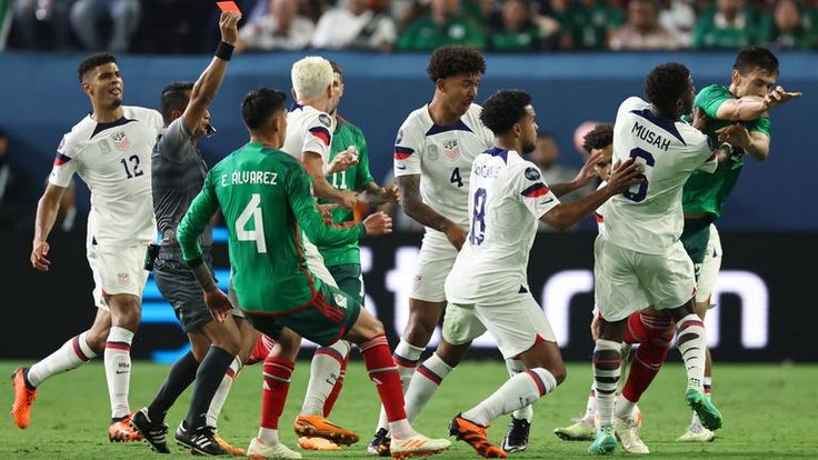 Лига наций КОНКАКАФ. 1/2 финала. США - Мексика - 3:0
