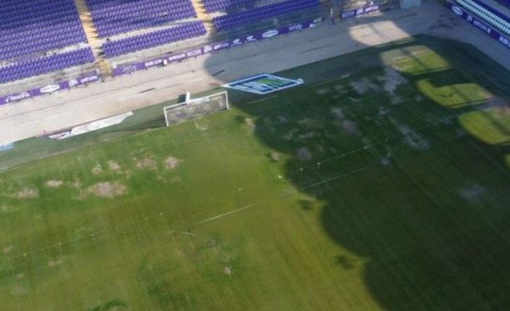 Стадион имени Ференца Сусы в Будапеште перед матчем Беларусь - Румыния