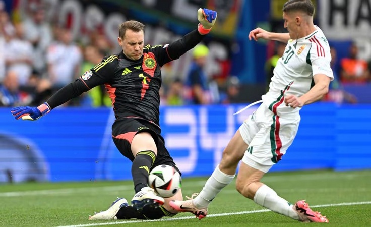 ЕВРО-2024. Германия - Венгрия - 2:0. Мануэль Нойер. Фото uefa.com ЕВРО-2024. Германия - Венгрия - 2:0. Мануэль Нойер. Фото uefa.com