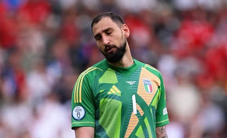 ЕВРО-2024. 1/8 финала. Швейцария - Италия - 2:0. Джанлуиджи Доннарумма. Фото uefa.com ЕВРО-2024. 1/8 финала. Швейцария - Италия - 2:0. Джанлуиджи Доннарумма. Фото uefa.com