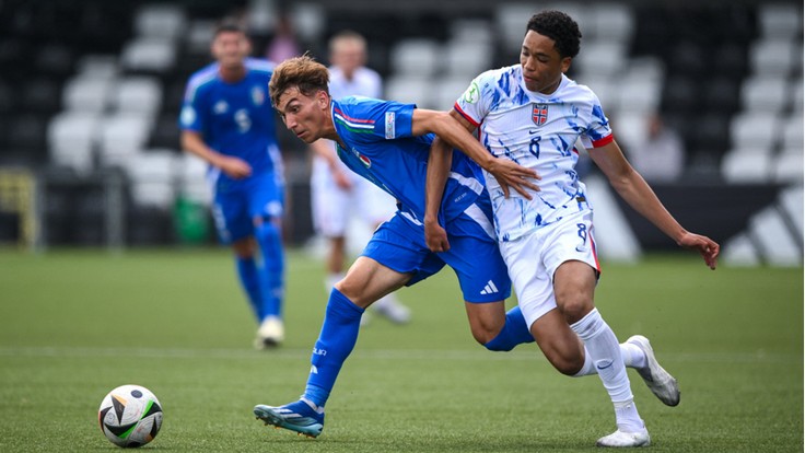 ЕВРО-2024 (U-19). Италия - Норвегия - 2:1 ЕВРО-2024 (U-19). Италия - Норвегия - 2:1