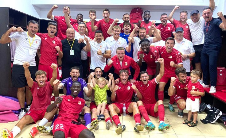 Лига конференций-2024/25. 1-й кв. раунд. Милсами - Торпедо-БелАЗ - 0:0. Раздевалка хозяев Лига конференций-2024/25. 1-й кв. раунд. Милсами - Торпедо-БелАЗ - 0:0. Раздевалка хозяев