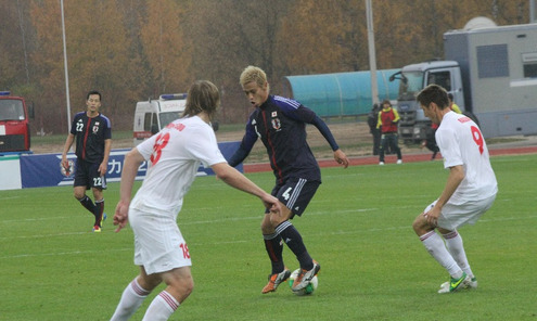 Товарищеский матч Беларусь - Япония - 1:0. Кейсуке Хонда