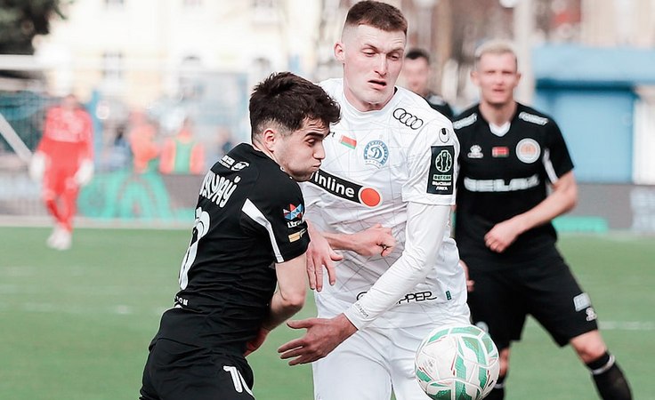 ЧБ-2025. 2-й тур. Торпедо-БелАЗ - Динамо Мн - 0:0. Алимардон Шукуров и Максим Мякиш. Фото ФК "Торпедо-БелАЗ" ЧБ-2025. 2-й тур. Торпедо-БелАЗ - Динамо Мн - 0:0. Алимардон Шукуров и Максим Мякиш. Фото ФК "Торпедо-БелАЗ"
