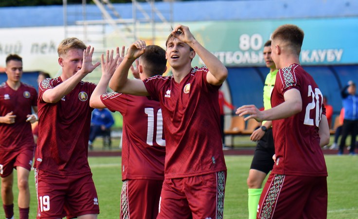 ТМ-2025. Беларусь (U-21) - Азербайджан (U-21) - 3:1. Руслан Мялковский. Фото БФФ ТМ-2025. Беларусь (U-21) - Азербайджан (U-21) - 3:1. Руслан Мялковский. Фото БФФ