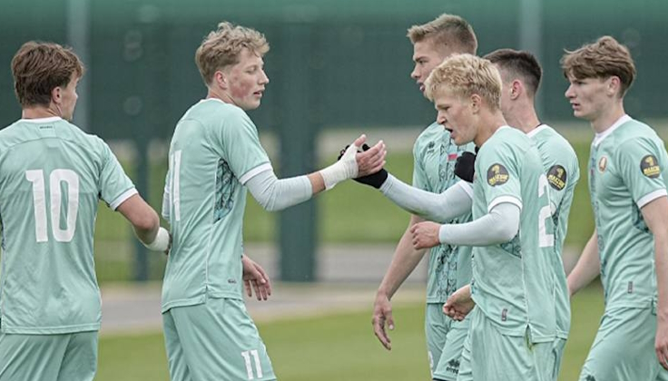 Юношеская сборная Беларуси U-19. Фото АБФФ Юношеская сборная Беларуси U-19. Фото АБФФ