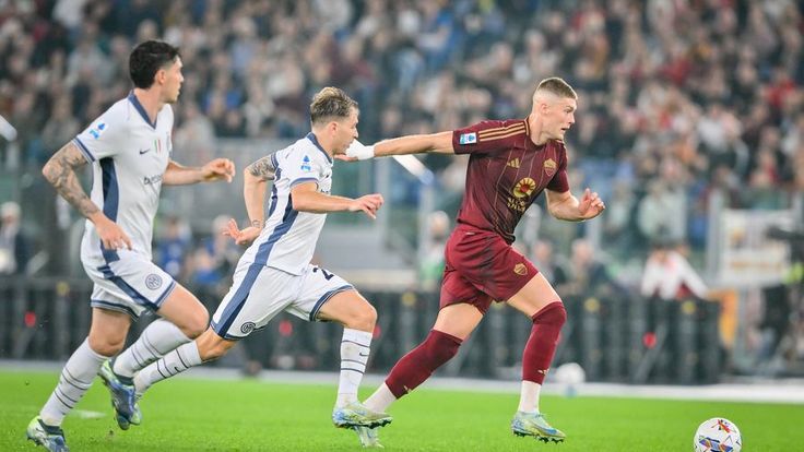 Италия-2024/25. Рома - Интер - 0:1. Артём Довбик Италия-2024/25. Рома - Интер - 0:1. Артём Довбик
