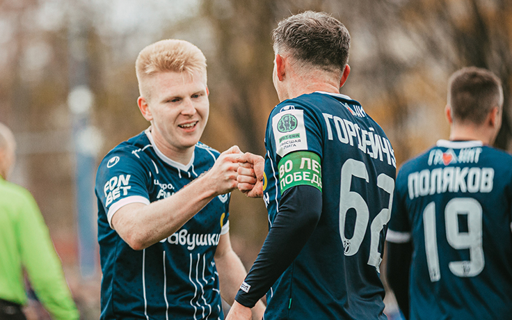 Егор Корцов и Михаил Гордейчук. Фото ФК "Динамо" (Брест)