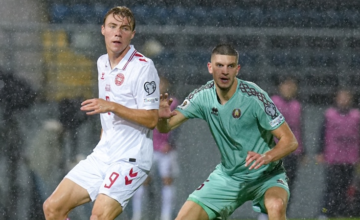 Квалификация ЧМ-2026. Беларусь - Дания. Фото АБФФ Квалификация ЧМ-2026. Беларусь - Дания. Фото АБФФ