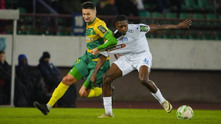 ЧБ-2025. 18-й тур. Неман - Динамо Мн - 0:0. Егор Зубович и Фаваз Абдуллахи. Фото ФК "Динамо-Минск" ЧБ-2025. 18-й тур. Неман - Динамо Мн - 0:0. Егор Зубович и Фаваз Абдуллахи. Фото ФК "Динамо-Минск"