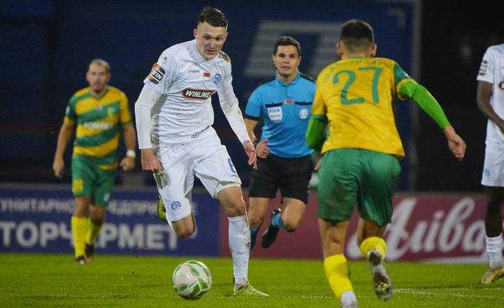 ЧБ-2025. 18-й тур. Неман - Динамо Мн - 0:0. Максим Мякиш. Фото ФК "Динамо-Минск"