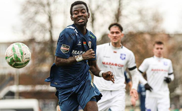 ЧБ-2025. 27-й тур. Сморгонь - Витебск - 0:2. Секу Думбия. Фото ФК "Сморгонь"