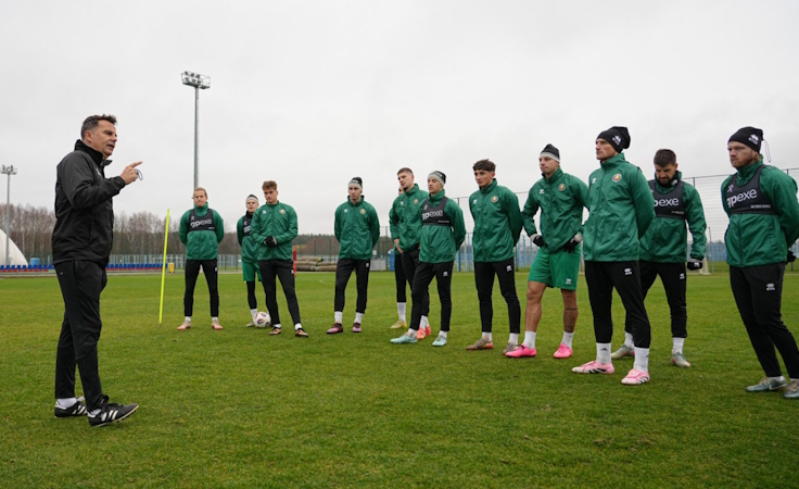 Сборная Беларуси. Тренировка. Фото АБФФ