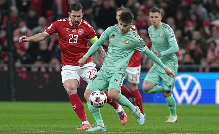 Квалификация ЧМ-2026. Дания - Беларусь. Фото АБФФ