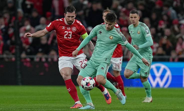 Квалификация ЧМ-2026. Дания - Беларусь. Фото АБФФ