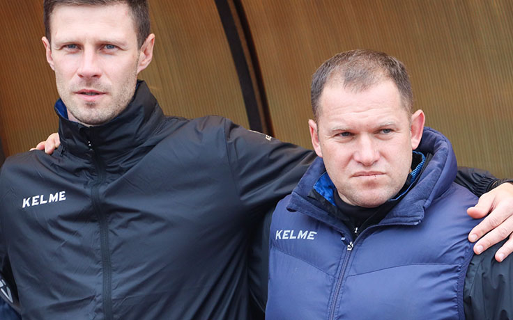 Денис Образов и Евгений Капов. Фото ФК "Днепр"