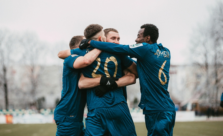 Стыковой матч за место в высшей лиге. Сморгонь - Белшина - 1:0. Фото grodno24.com