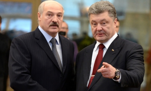 Александр Лукашенко и Петр Порошенко Александр Лукашенко и Петр Порошенко