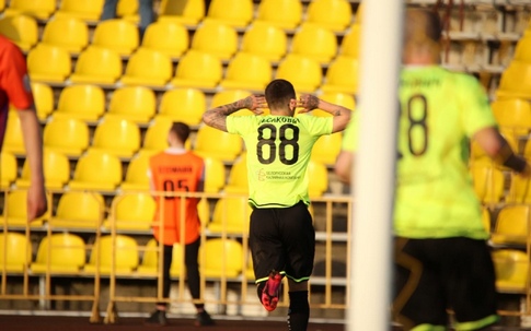 ЧБ-2020. Шахтер - Энергетик-БГУ - 1:0. Виталий Лисакович. Фото - fcshakhter.by ЧБ-2020. Шахтер - Энергетик-БГУ - 1:0. Виталий Лисакович. Фото - fcshakhter.by