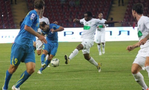 ЧР-2011/12. 21 тур. Терек - Ростов - 1:1. Голевой удар Тимофея Калачева. Фото - fc-rostov.ru ЧР-2011/12. 21 тур. Терек - Ростов - 1:1. Голевой удар Тимофея Калачева. Фото - fc-rostov.ru