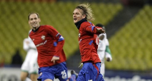 ЛЧ-2009/2010. ЦСКА - Вольфсбург - 2:1. Милош Красич после забитого гола. Фото REUTERS ЛЧ-2009/2010. ЦСКА - Вольфсбург - 2:1. Милош Красич после забитого гола. Фото REUTERS