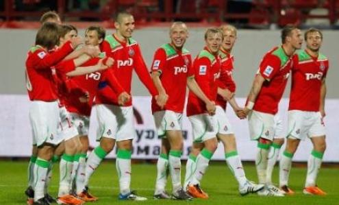 ЧР-2011/12. 9-й тур. Локомотив празднует победу (4:0) над Тереком. Фото - www.fclm.ru ЧР-2011/12. 9-й тур. Локомотив празднует победу (4:0) над Тереком. Фото - www.fclm.ru