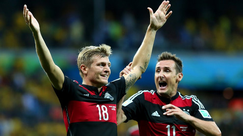 ЧМ-2014. Бразилия - Германия - 1:7. Кроос и Клозе. Фото - fifa.com
