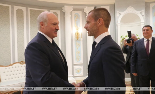 Александр Лукашенко и Александeр Чеферин. Фото belta.by