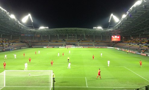 ЕВРО-2016. Беларусь - Македония - 0:0. Пустые трибуны "Борисов-Арены". Фото - belultras.by