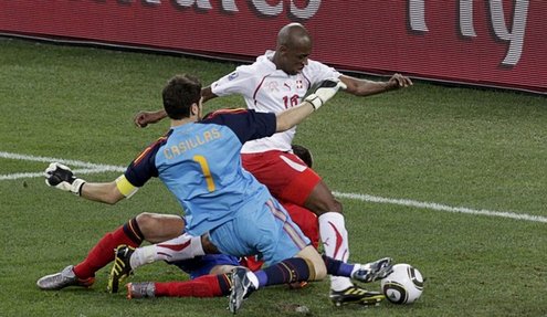 ЧМ-2010. Испания - Швейцария - 0:1. Фото Reuters