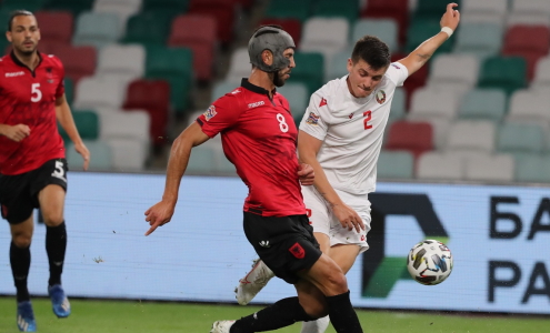 Лига наций-2020/21. Беларусь - Албания. Фото abff.by