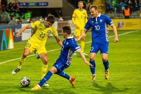 Лига наций-2020/21. Плей-аут. Казахстан - Молдова - 0:1. Фото vesti.kz