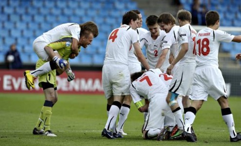 Чемпионат Европы U-21. Беларусь - Чехия 1:0 Чемпионат Европы U-21. Беларусь - Чехия 1:0