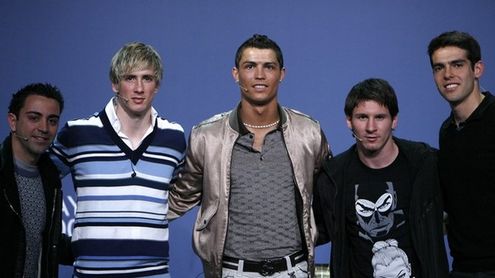 К.Роналду и другие претенденты на звание лучшего футболиста мира 2009 по версии ФИФА. Фото REUTERS
