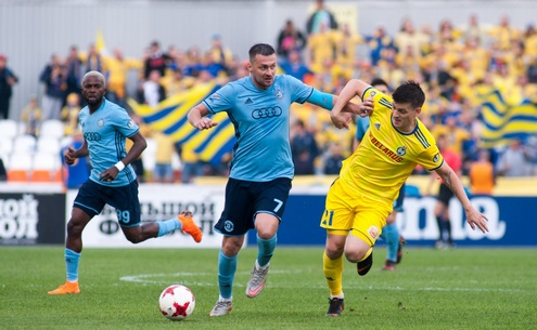 Кубок Беларуси 2017/2018. БАТЭ - Динамо Бр - 2:3. Милевский и Драгун. Фото - dynamo-brest.by Кубок Беларуси 2017/2018. БАТЭ - Динамо Бр - 2:3. Милевский и Драгун. Фото - dynamo-brest.by