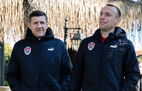Андрей Сосницкий и Денис Глушаков. Фото ФК "Химки"