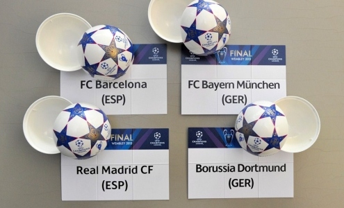 ЛЧ-2012/13. Жеребъевка 1/2 финала. Фото uefa.com ЛЧ-2012/13. Жеребъевка 1/2 финала. Фото uefa.com