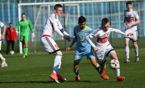 U-16. Турнир развития УЕФА. беларусь - Казахстан. Фото abff.by