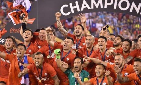 Сборная Чили - победитель Кубка Америки 2016. Фото Getty Images