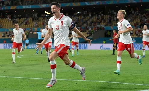 ЕВРО-2020. Испания - Польша - 1:1. Роберт Левандовски сравнивает счет