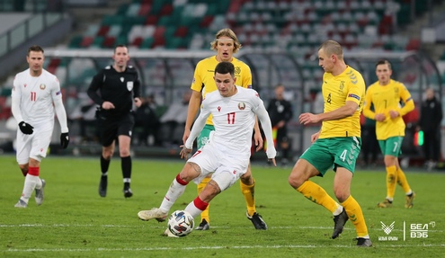 Лига наций. Беларусь - Литва - 2:0. Фото - АБФФ