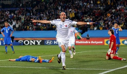 ЧМ-2010. Словакия - Италия - 3:2. Фото Getty Images