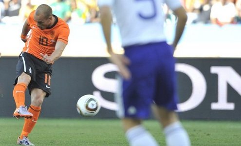 ЧМ-2010. Нидерланды - Япония - 1:0. Уэсли Снейдер. Фото Getty Images