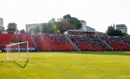 Стадион "Юность" в Мозыре. Фото - fcslavia.by