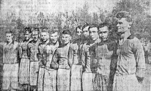 Команда белорусского Окружного Дома Красной Армии. 1945 год