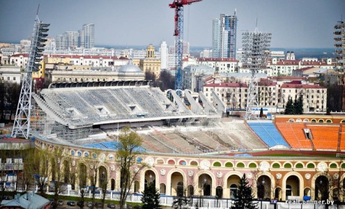 Реконструкция стадиона "динамо". Фото onliner.by